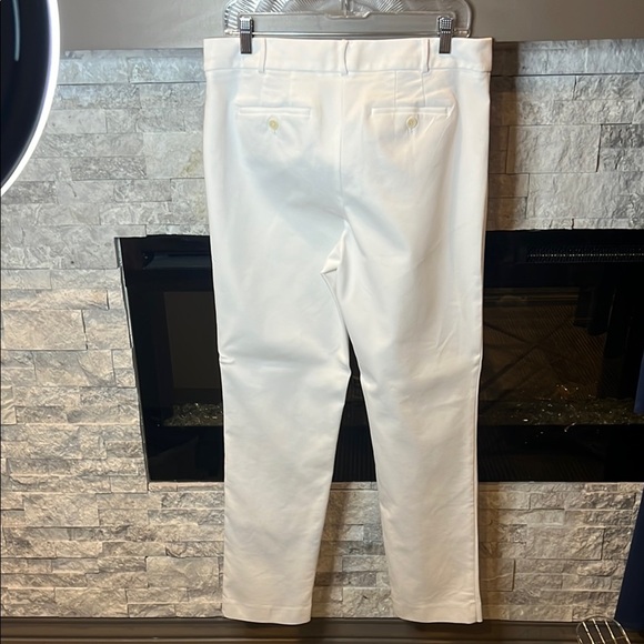 Talbots Newport White Cotton Rayon Blend Pants size 10 - Picture 9 of 13
